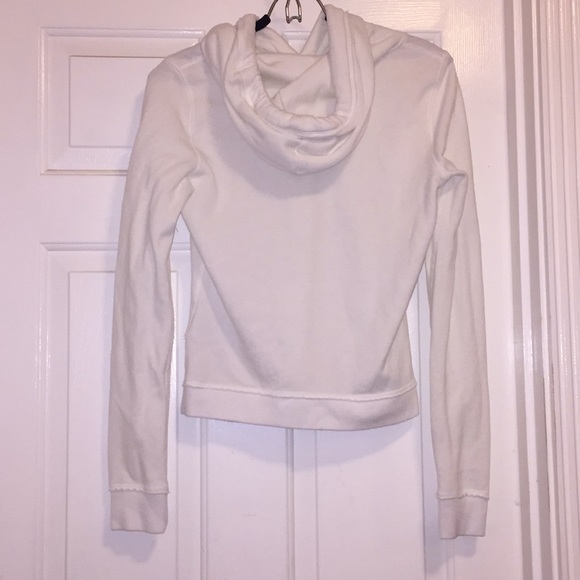 White Hollister hoodie with sequins - Picture 3 of 3